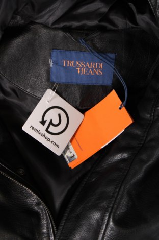 Pánska kožená bunda  Trussardi, Veľkosť L, Farba Čierna, Cena  119,69 €