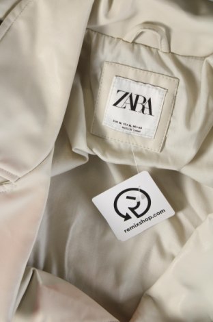 Ανδρικό δερμάτινο μπουφάν Zara, Μέγεθος XL, Χρώμα Εκρού, Τιμή 21,56 €