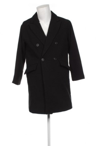 Мъжко палто Pull&Bear, Размер S, Цвят Черен, Цена 77,40 лв.