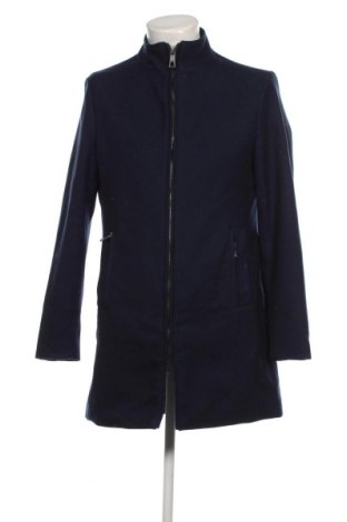 Palton de bărbați Zara Man, Mărime L, Culoare Albastru, Preț 90,46 Lei