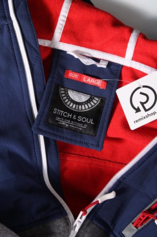 Ανδρική αθλητική ζακέτα Stitch & Soul, Μέγεθος L, Χρώμα Πολύχρωμο, Τιμή 9,65 €