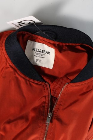 Ανδρικό μπουφάν Pull&Bear, Μέγεθος XL, Χρώμα Πορτοκαλί, Τιμή 16,69 €