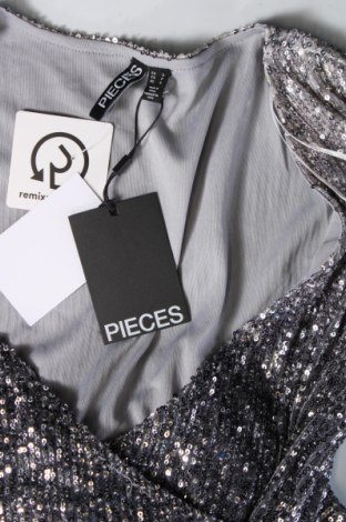 Kleid Pieces, Größe S, Farbe Silber, Preis 22,27 €