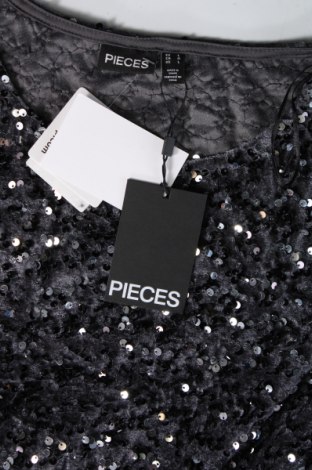 Φόρεμα Pieces, Μέγεθος L, Χρώμα Γκρί, Τιμή 25,05 €