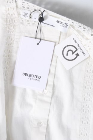 Kleid Selected Femme, Größe M, Farbe Weiß, Preis 39,52 €
