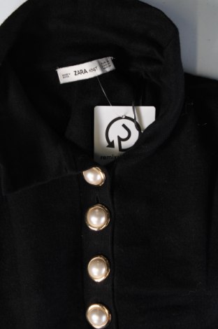 Рокля Zara Knitwear, Размер M, Цвят Черен, Цена 21,60 лв.