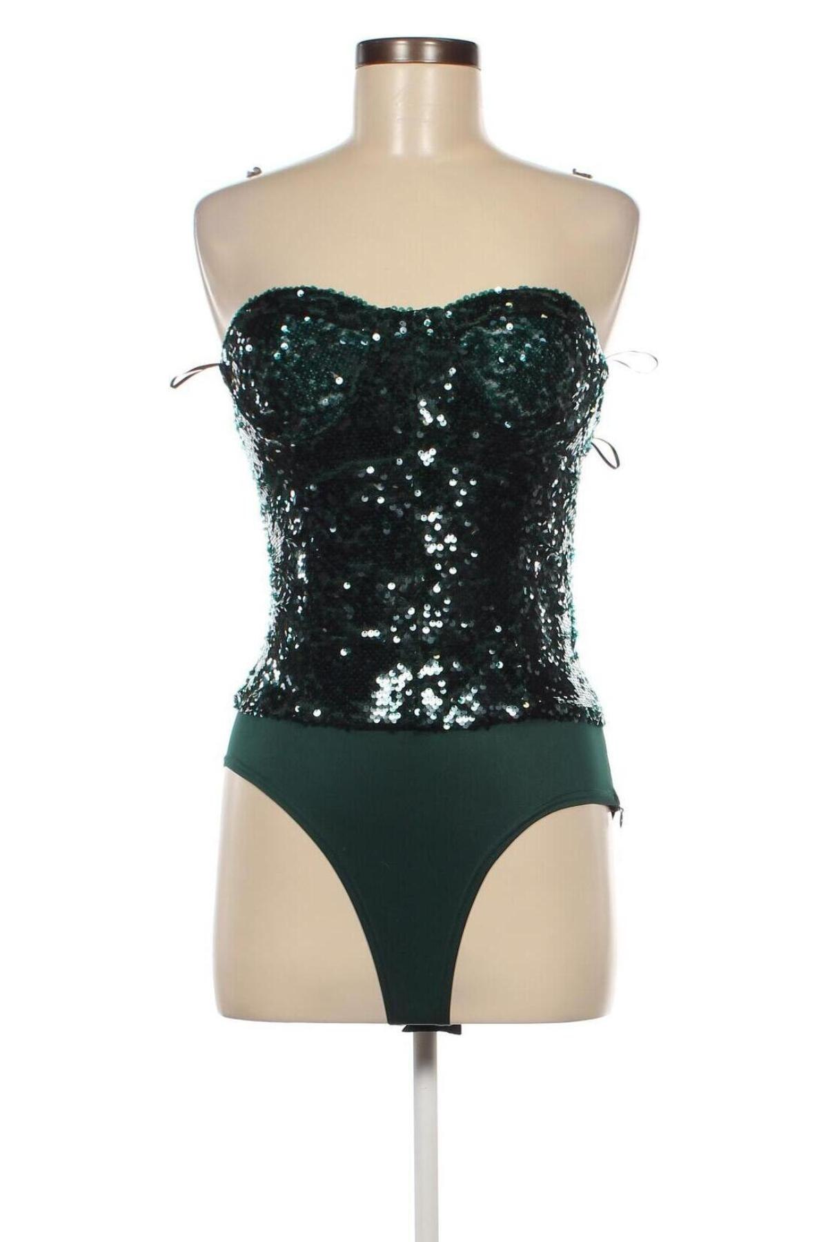 Damenbluse-Body Zara, Größe M, Farbe Grün, Preis 11,44 €