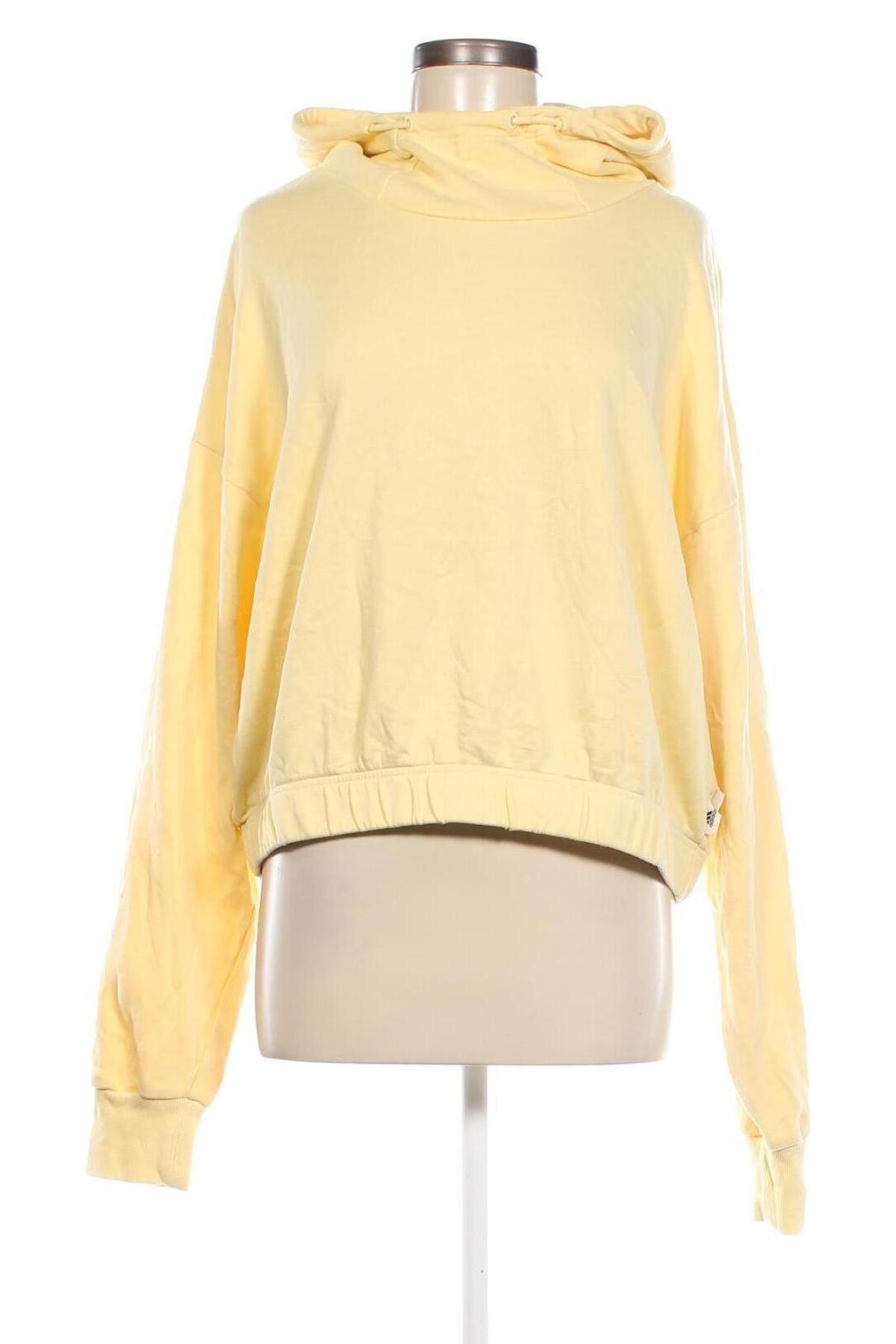 Γυναικείο φούτερ Adidas, Μέγεθος XL, Χρώμα Κίτρινο, Τιμή 25,24 €