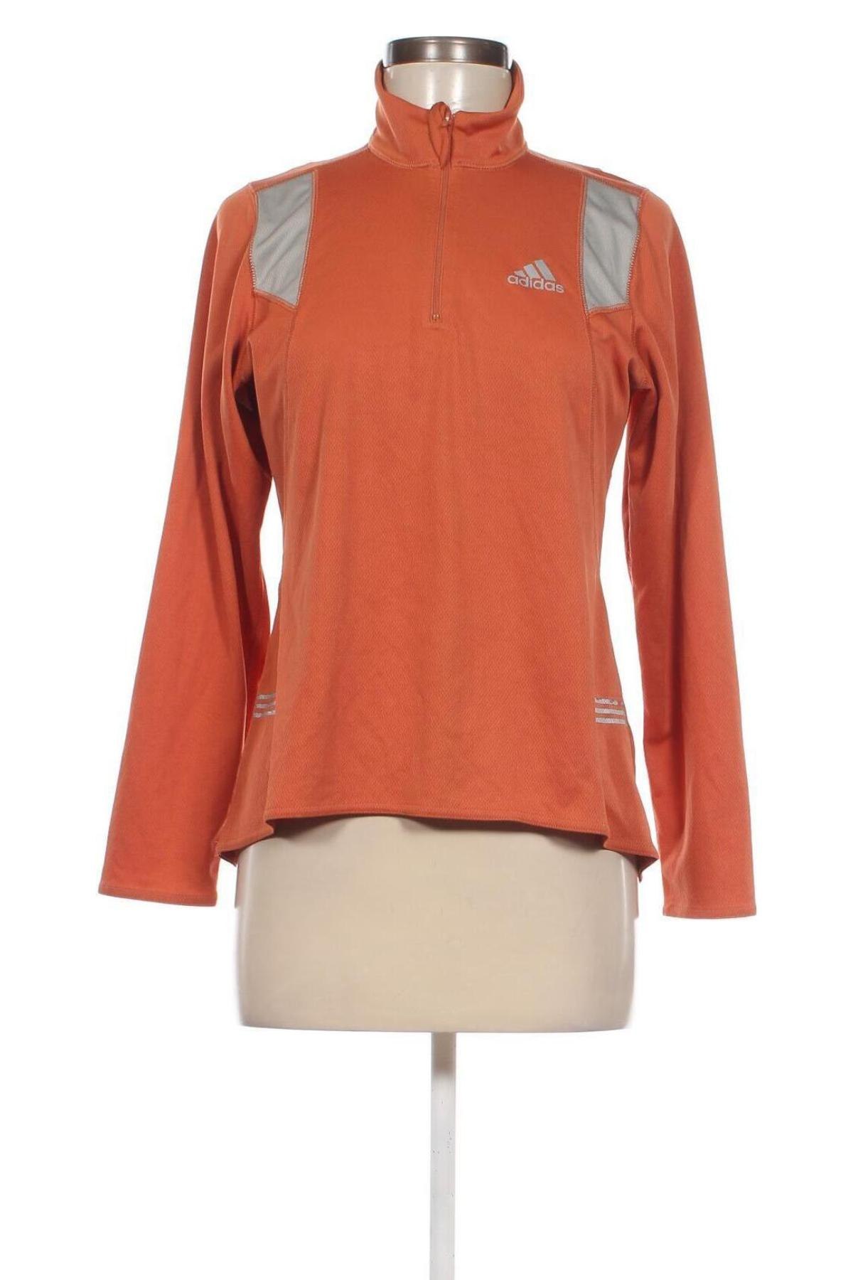 Дамска блуза Adidas, Размер M, Цвят Оранжев, Цена 17,00 лв.