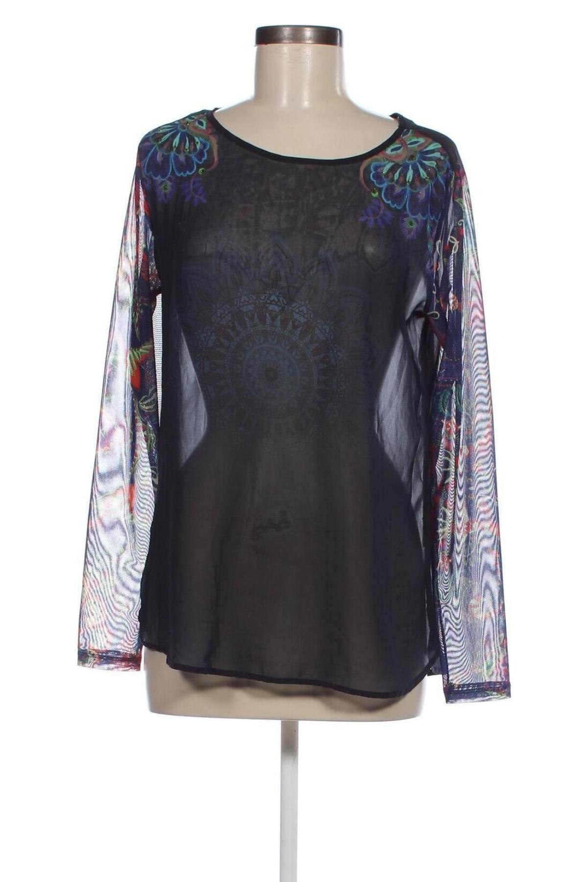 Damen Shirt Desigual, Größe L, Farbe Schwarz, Preis 18,37 €