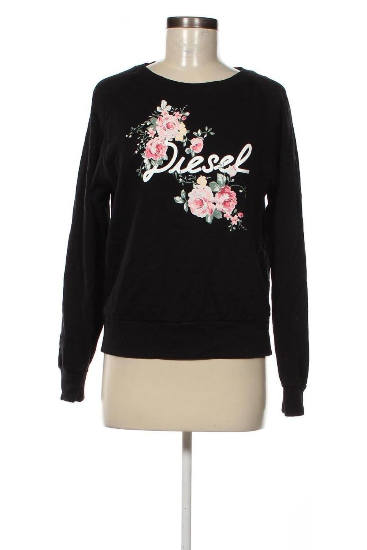 Γυναικεία μπλούζα Diesel, Μέγεθος S, Χρώμα Μαύρο, Τιμή 27,35 €
