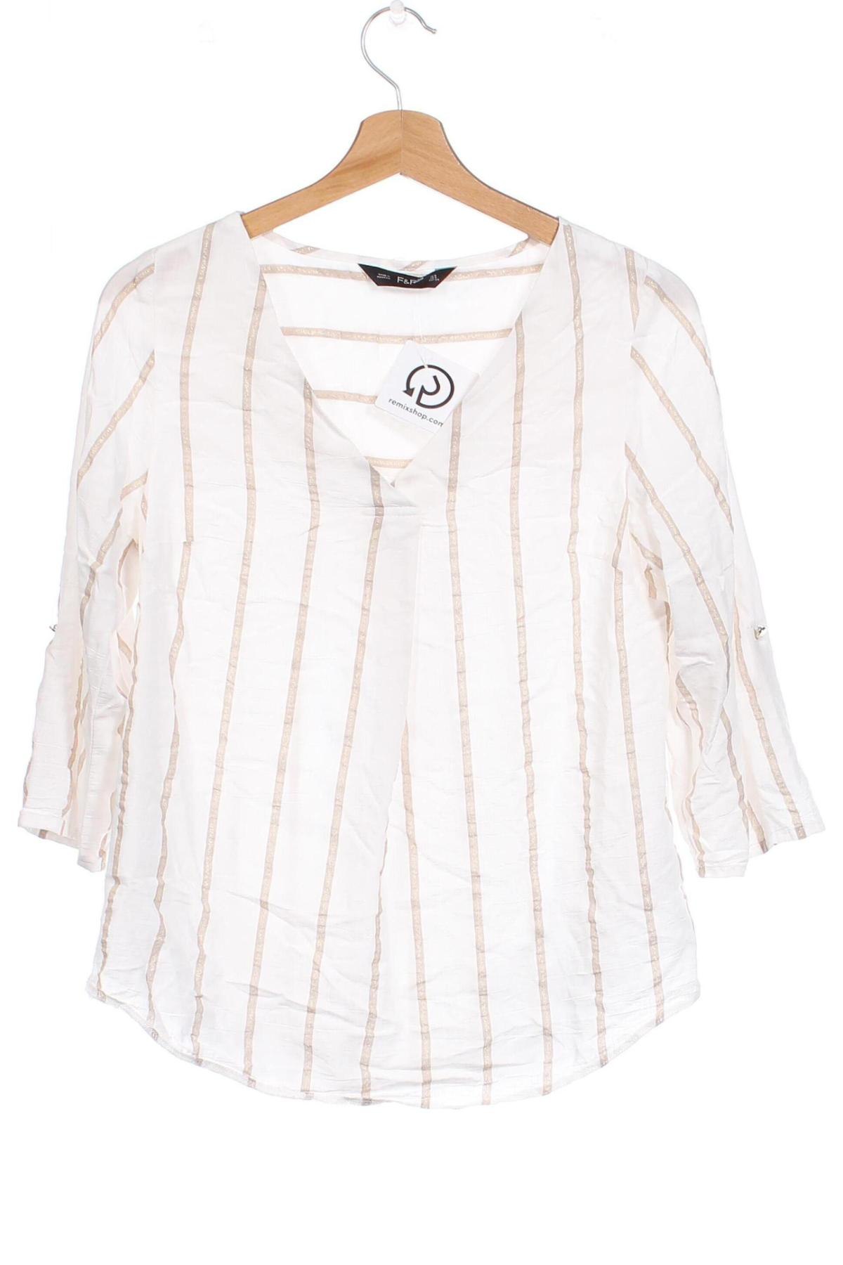 Damen Shirt F&F, Größe XS, Farbe Weiß, Preis 5,54 €