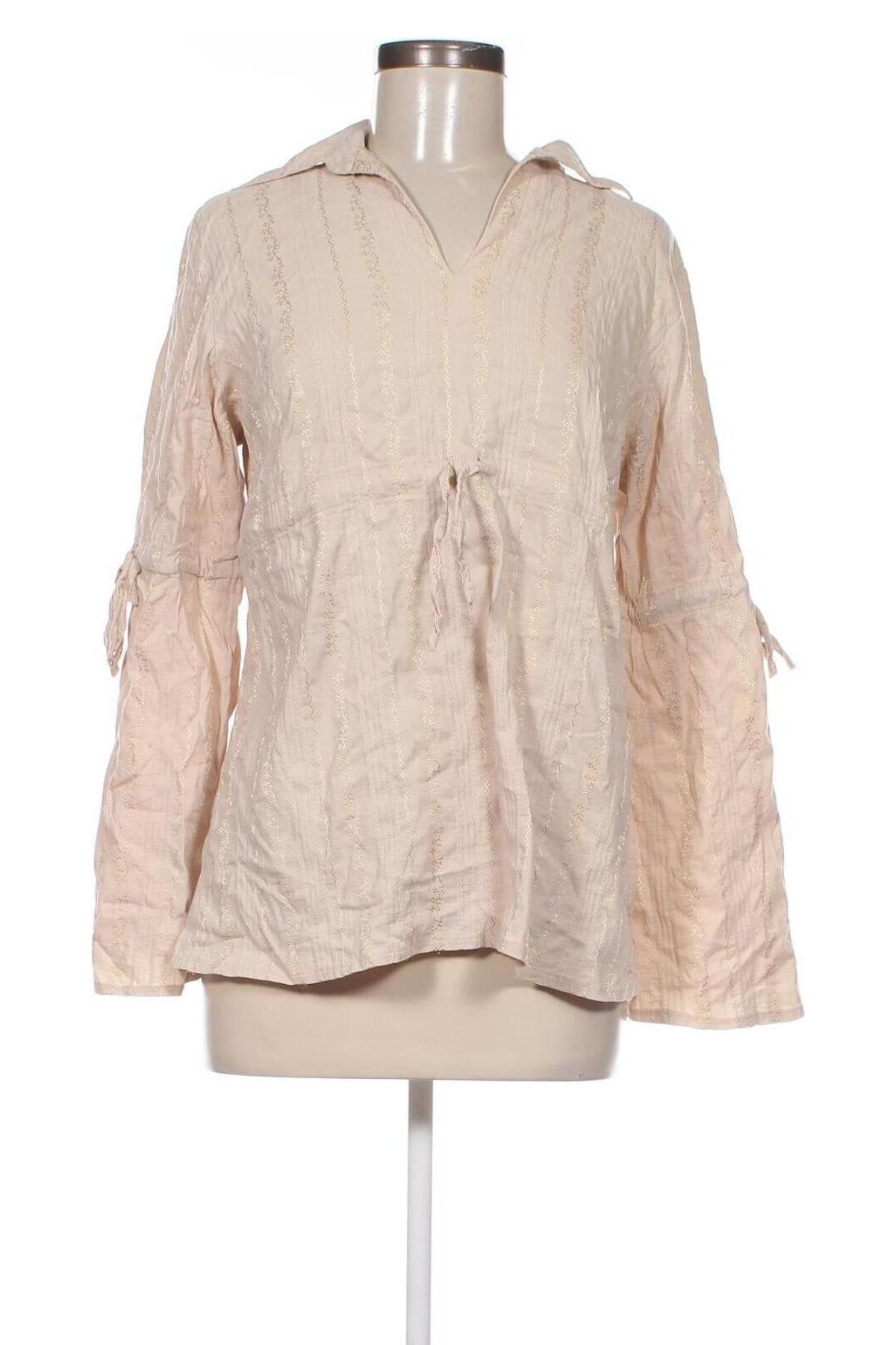 Damen Shirt Happymum, Größe L, Farbe Beige, Preis 6,81 €
