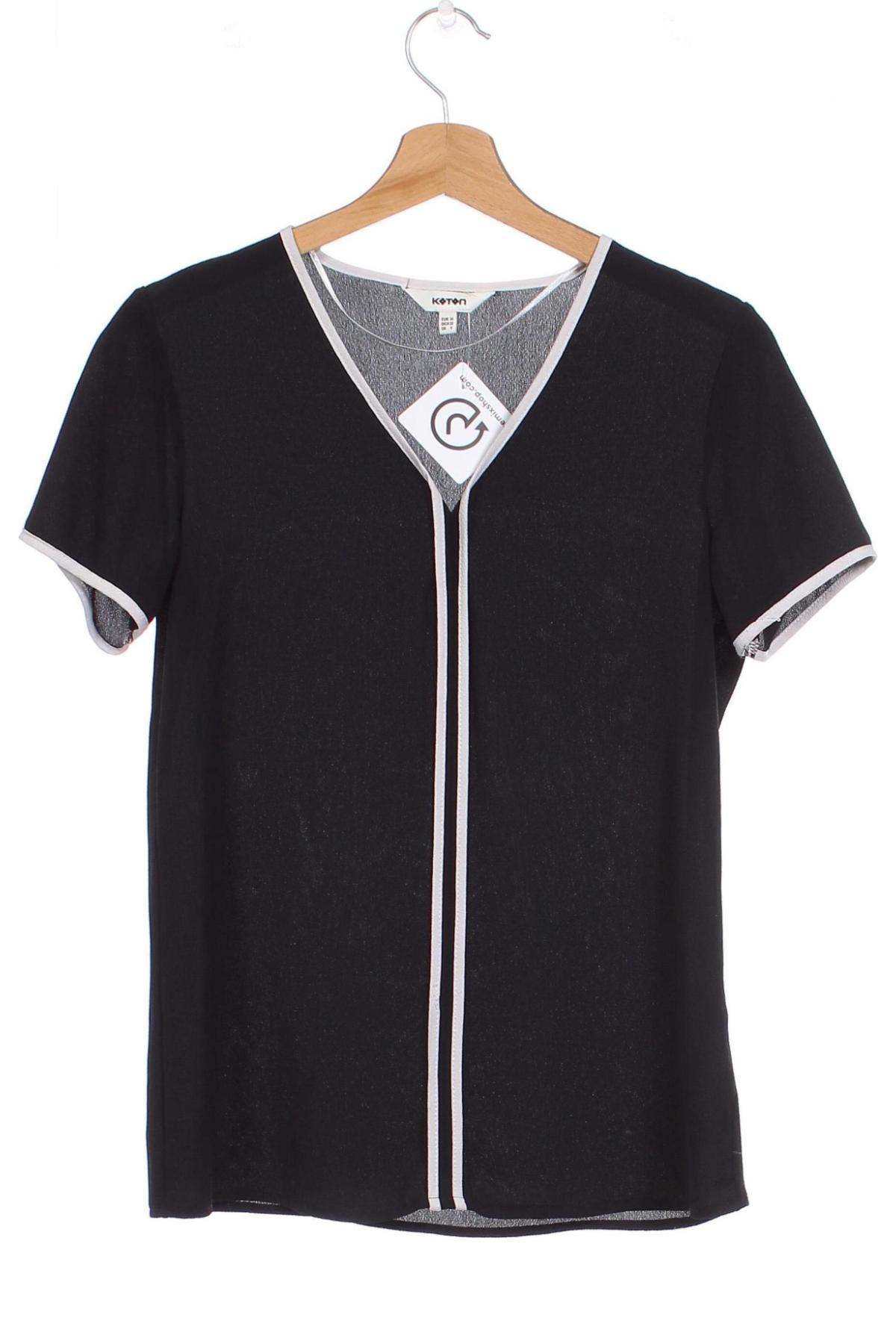Γυναικεία μπλούζα Koton, Μέγεθος XS, Χρώμα Μαύρο, Τιμή 11,32 €