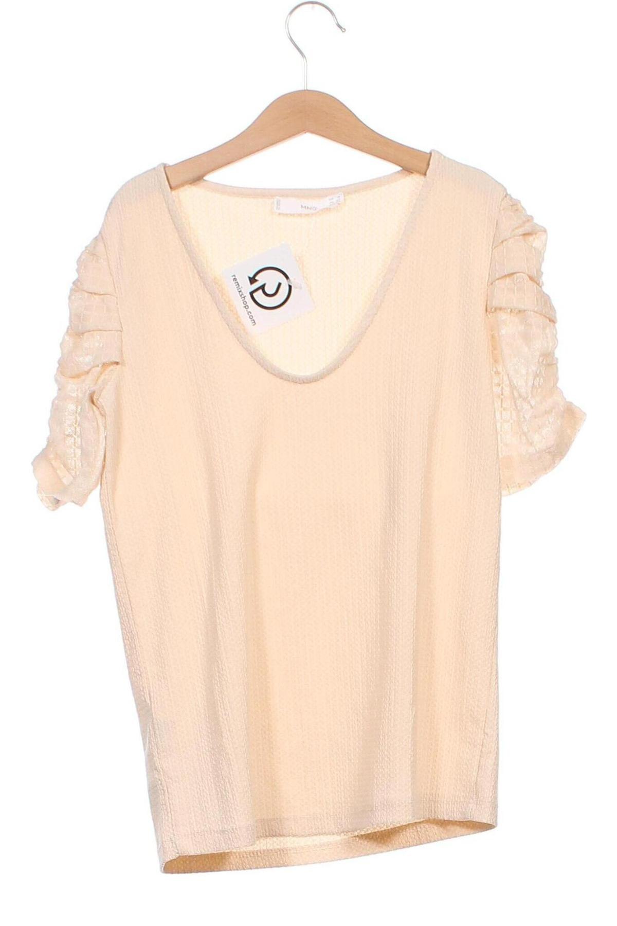 Damen Shirt Mango, Größe XS, Farbe Beige, Preis 1,99 €