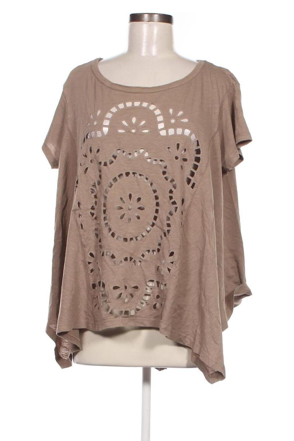 Damen Shirt Mat., Größe M, Farbe Beige, Preis € 4,50