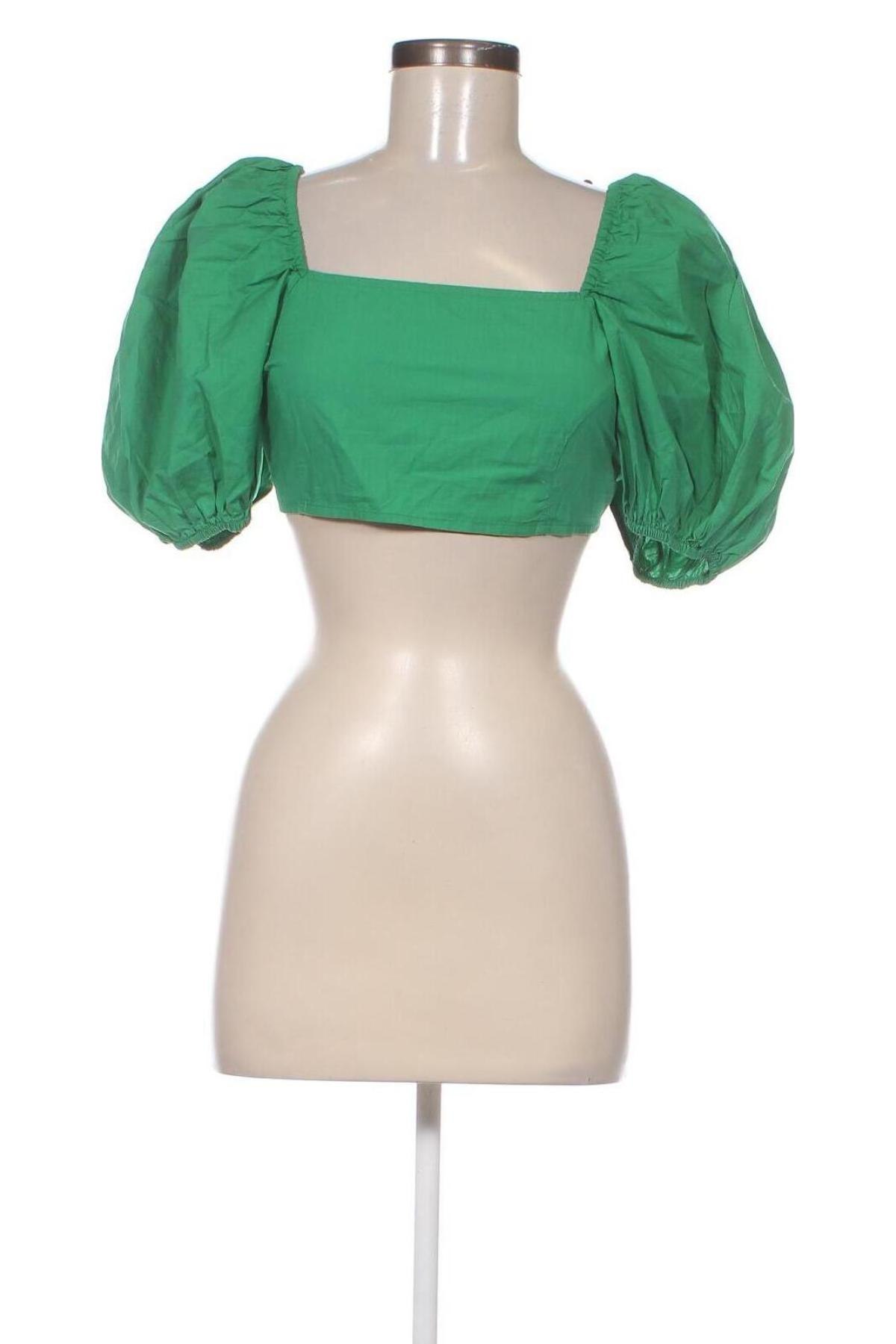 Γυναικεία μπλούζα Monki, Μέγεθος M, Χρώμα Πράσινο, Τιμή 12,37 €