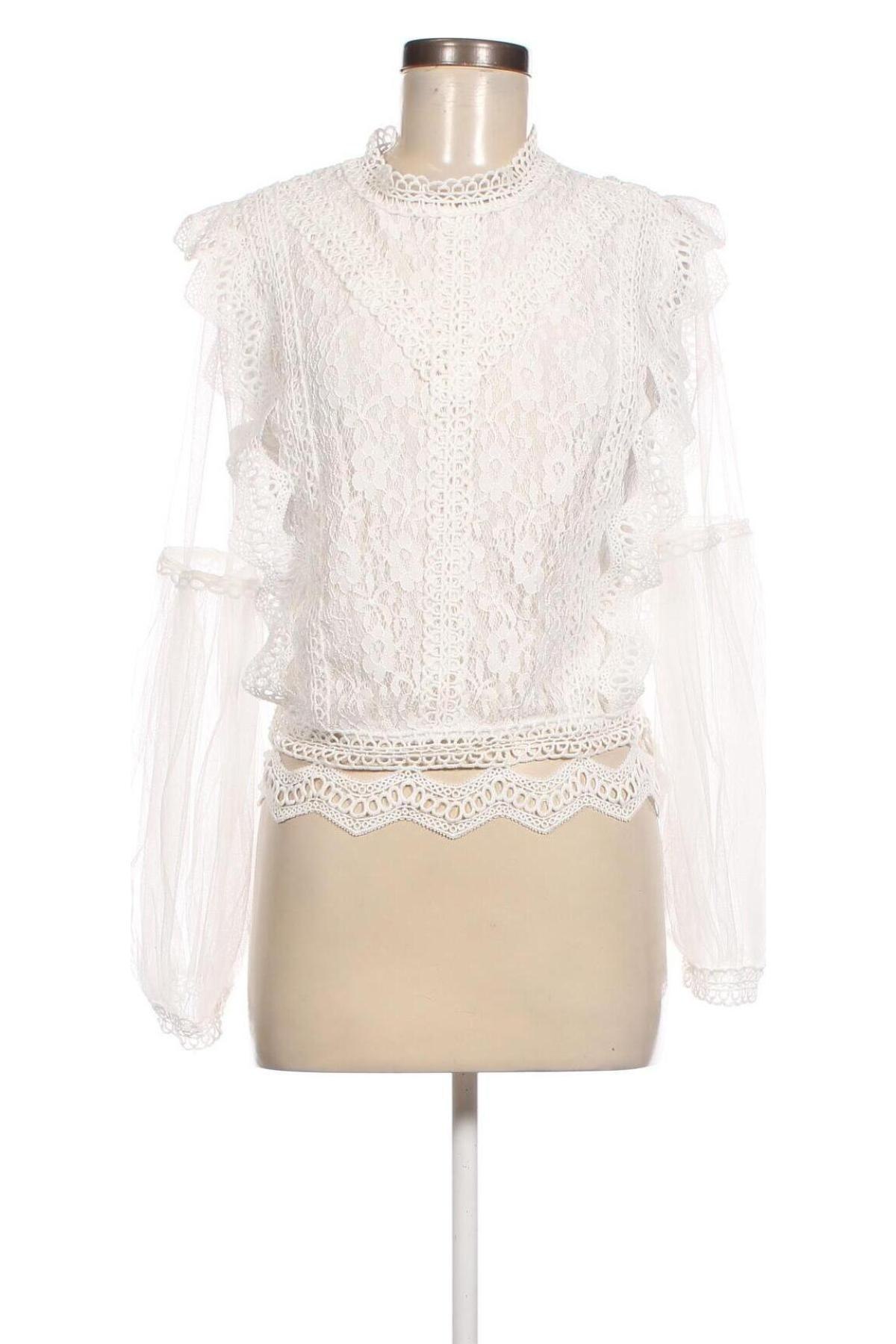 Damen Shirt Papillonne, Größe M, Farbe Weiß, Preis 5,95 €