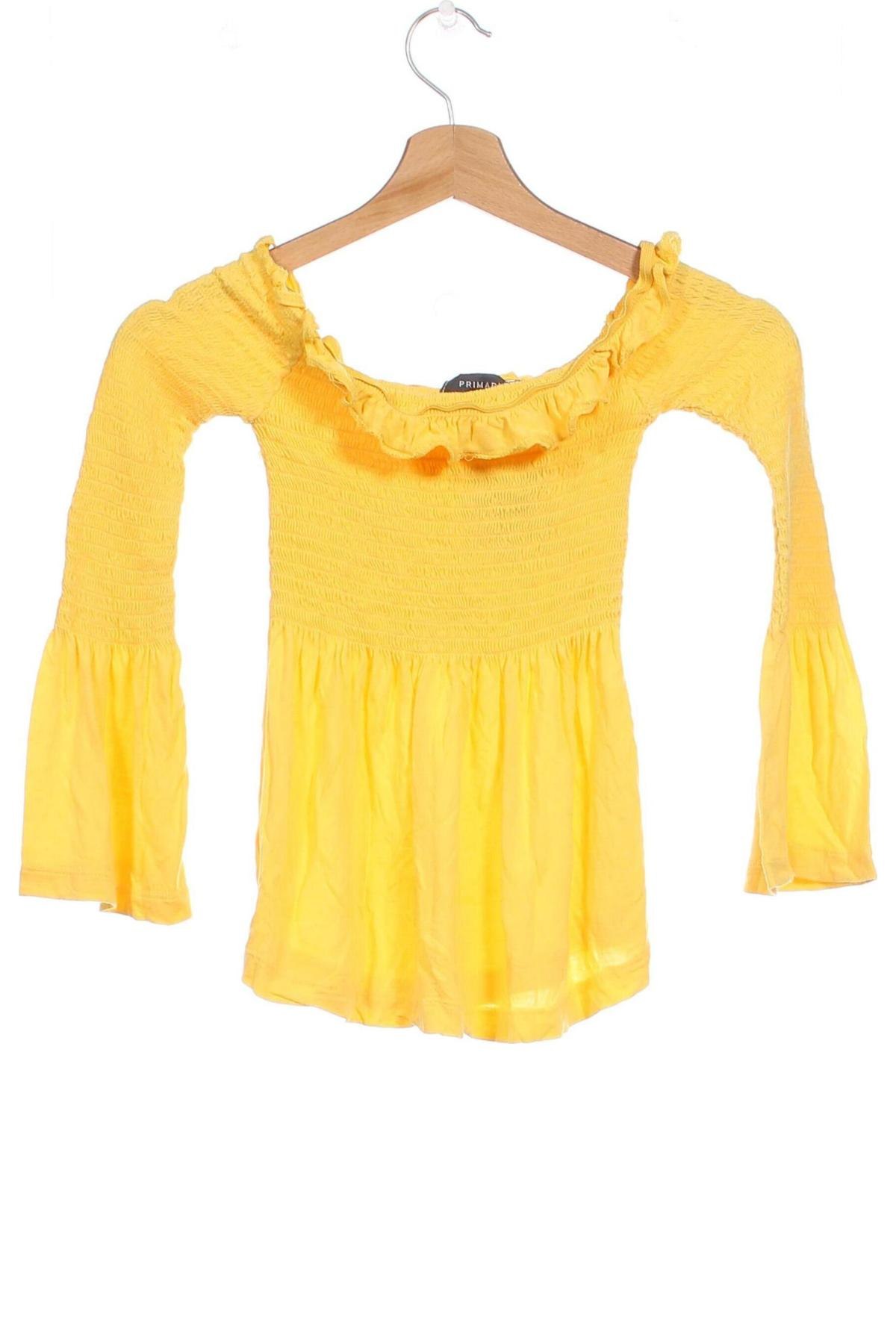 Дамска блуза Primark, Размер XXS, Цвят Жълт, Цена 9,69 лв.