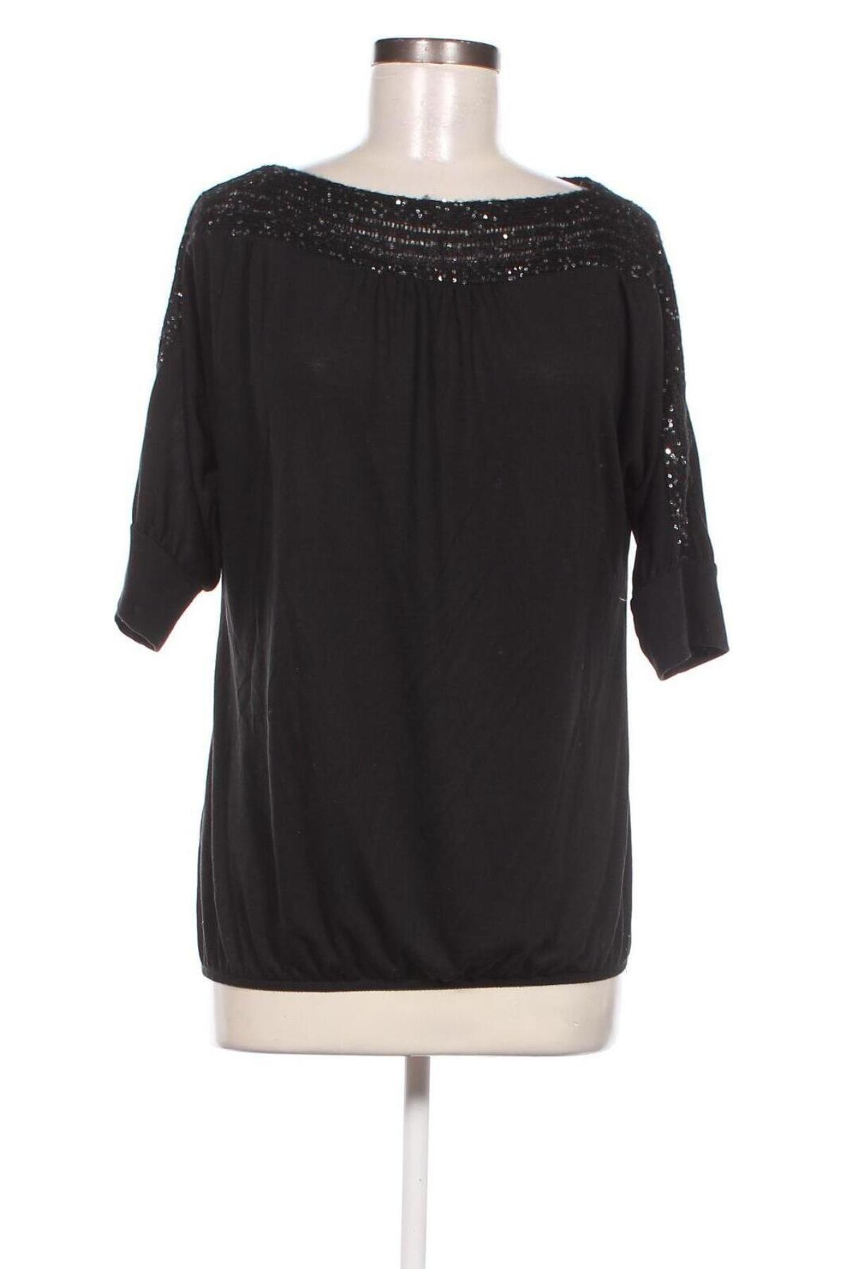 Дамска блуза Promod, Размер S, Цвят Черен, Цена 20,36 лв.