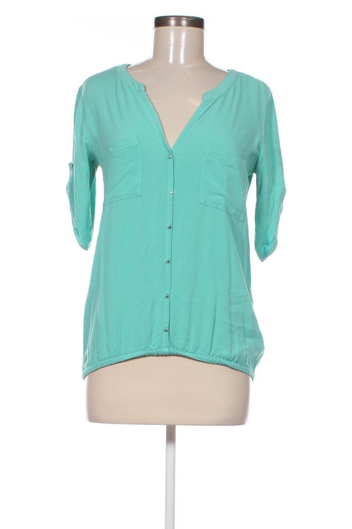 Damen Shirt Pull&Bear, Größe S, Farbe Grün, Preis € 1,99