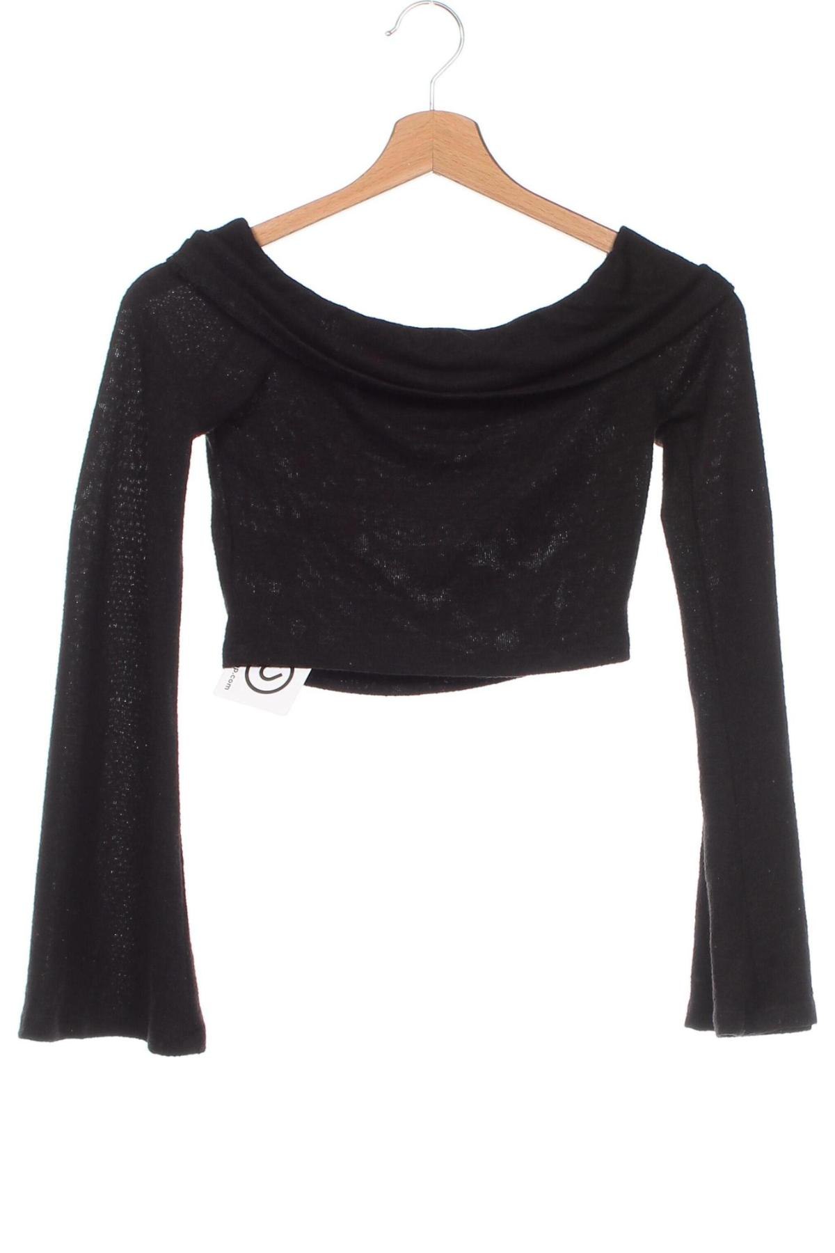 Дамска блуза SHEIN, Размер XS, Цвят Черен, Цена 15,81 лв.