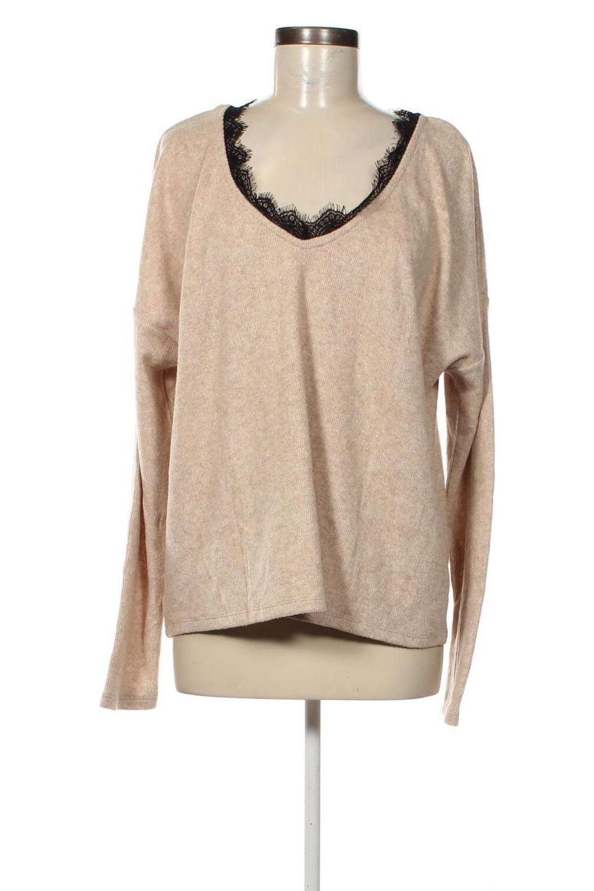 Damen Shirt Sinsay, Größe XXL, Farbe Beige, Preis 5,55 €