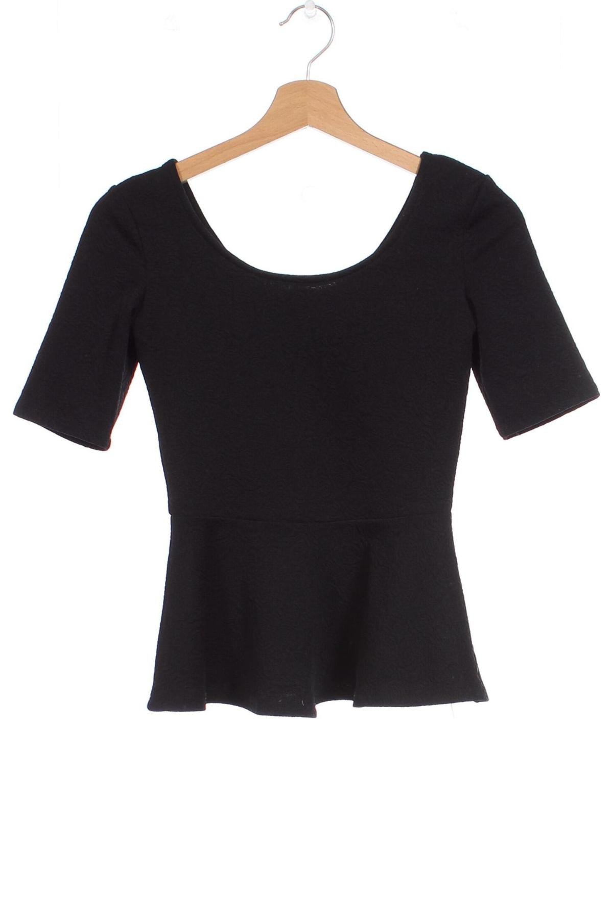 Γυναικεία μπλούζα Tally Weijl, Μέγεθος XS, Χρώμα Μαύρο, Τιμή 5,10 €