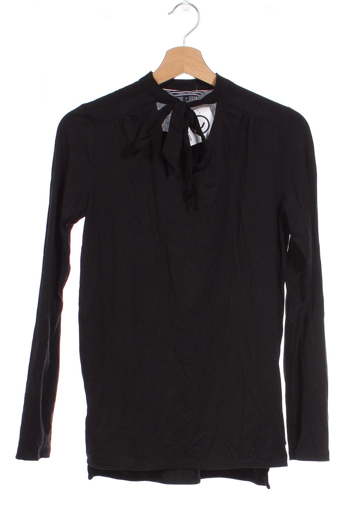 Дамска блуза Tommy Hilfiger, Размер XS, Цвят Черен, Цена 52,37 лв.
