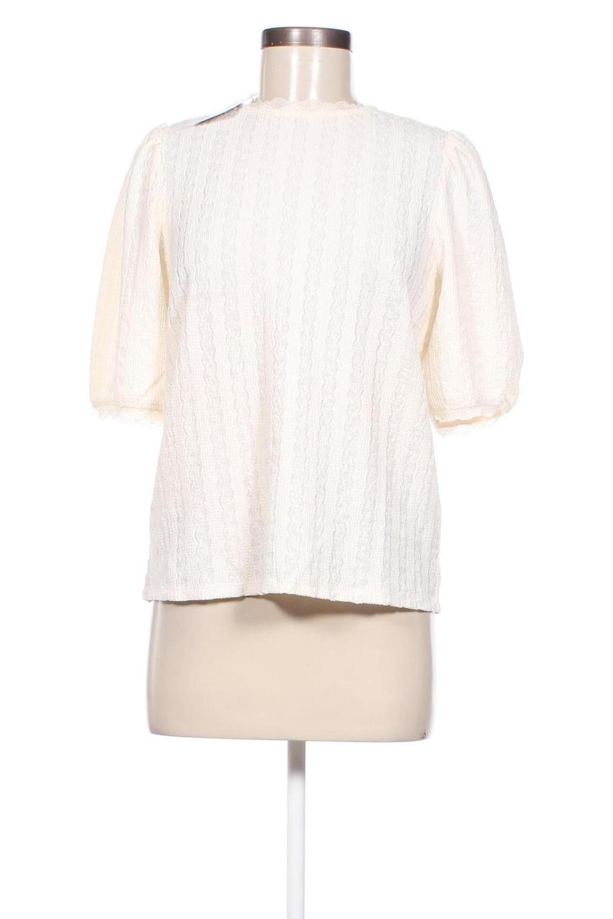 Γυναικεία μπλούζα VILA, Μέγεθος M, Χρώμα Εκρού, Τιμή 23,71 €