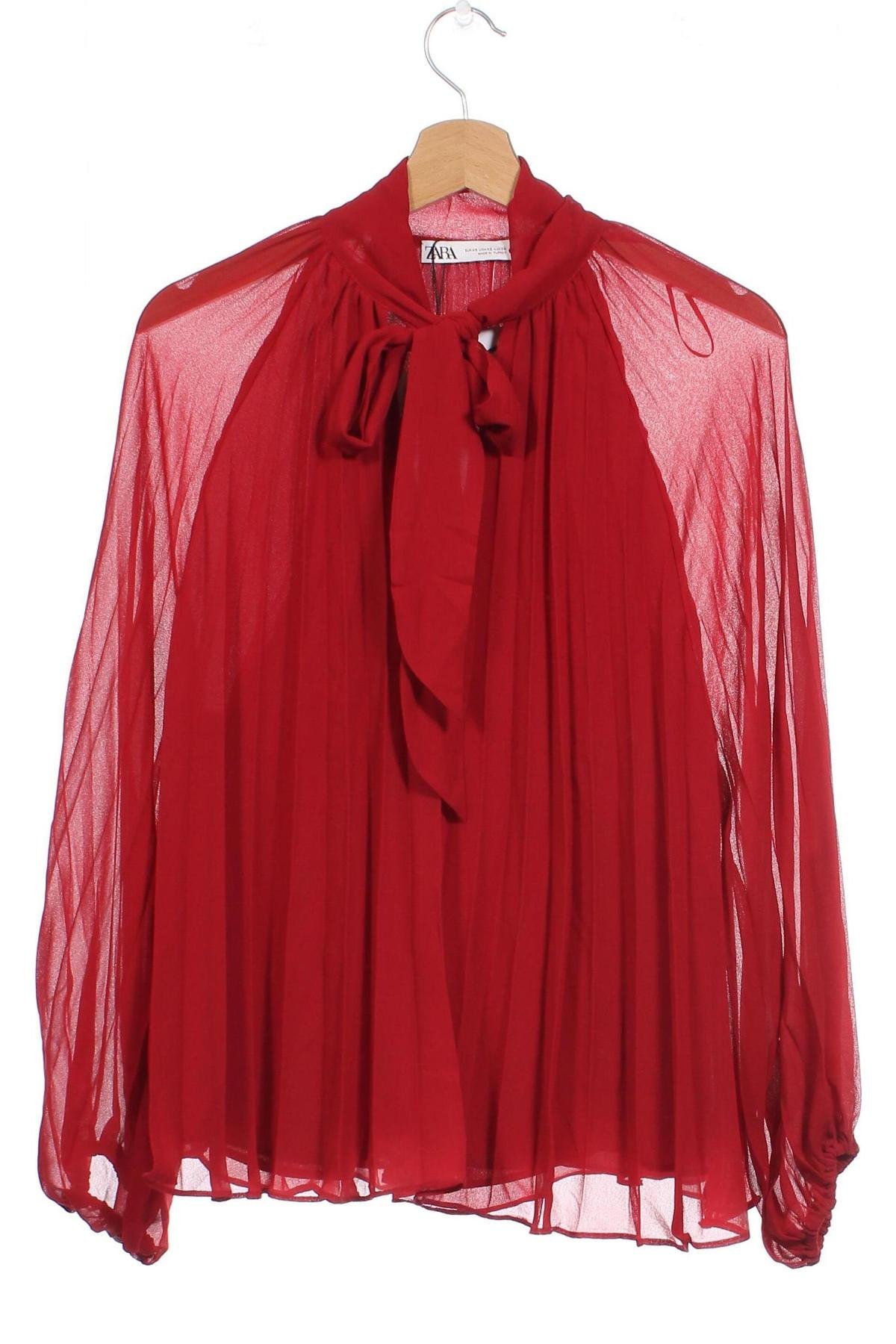 Γυναικεία μπλούζα Zara, Μέγεθος XS, Χρώμα Κόκκινο, Τιμή 23,36 €