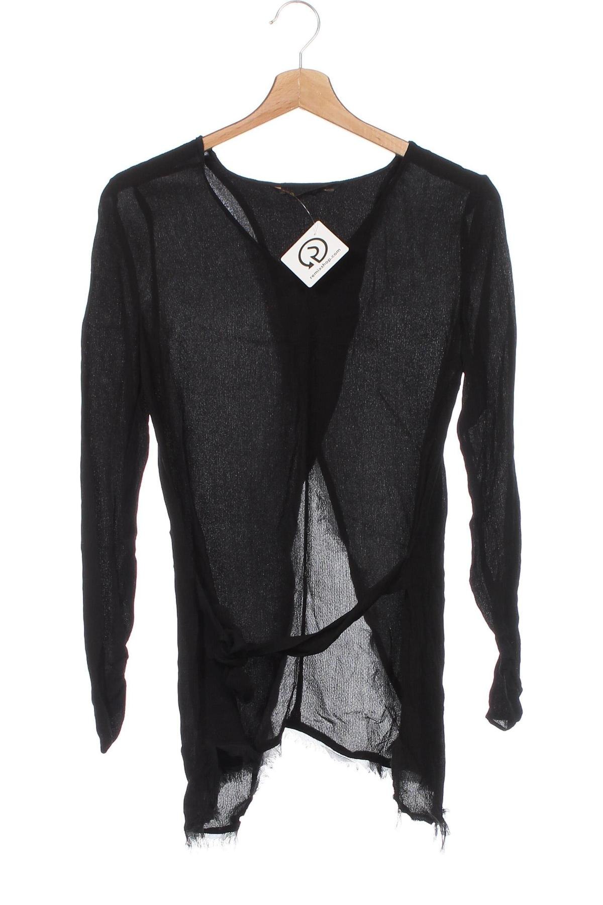 Дамска блуза Zara, Размер XS, Цвят Черен, Цена 13,80 лв.