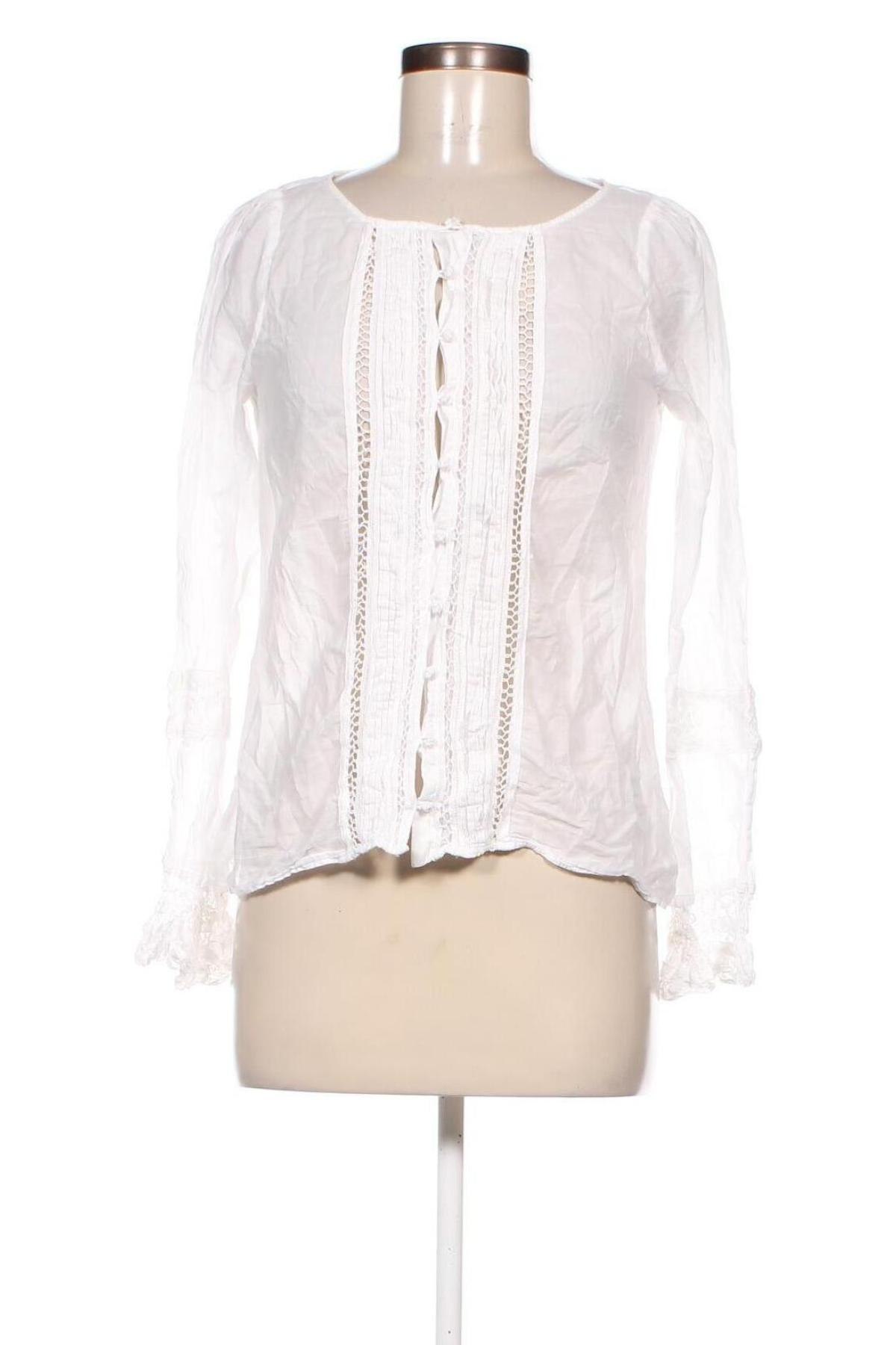 Damen Shirt Zara, Größe M, Farbe Weiß, Preis 6,49 €