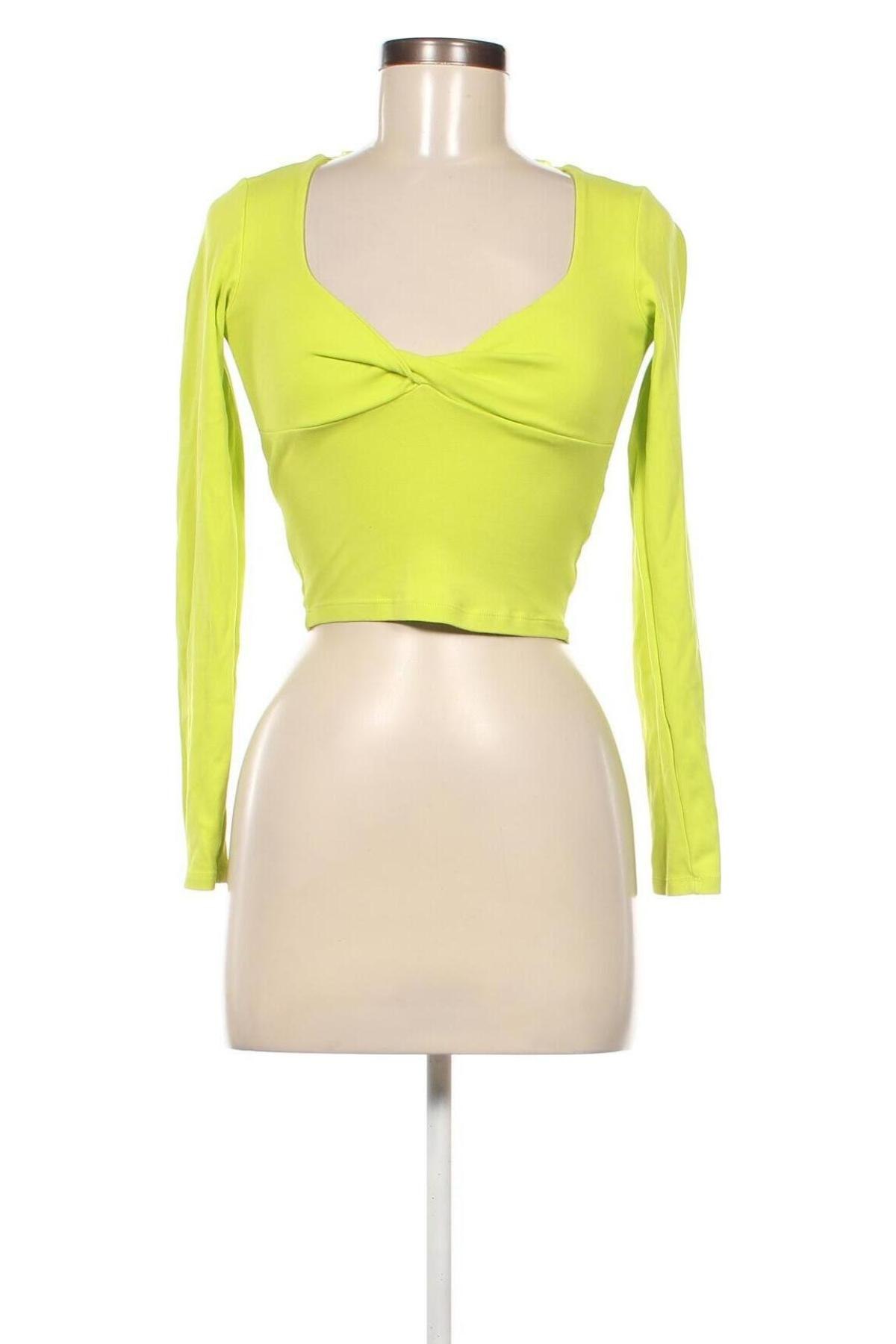 Дамска блуза Zara, Размер S, Цвят Зелен, Цена 14,61 лв.