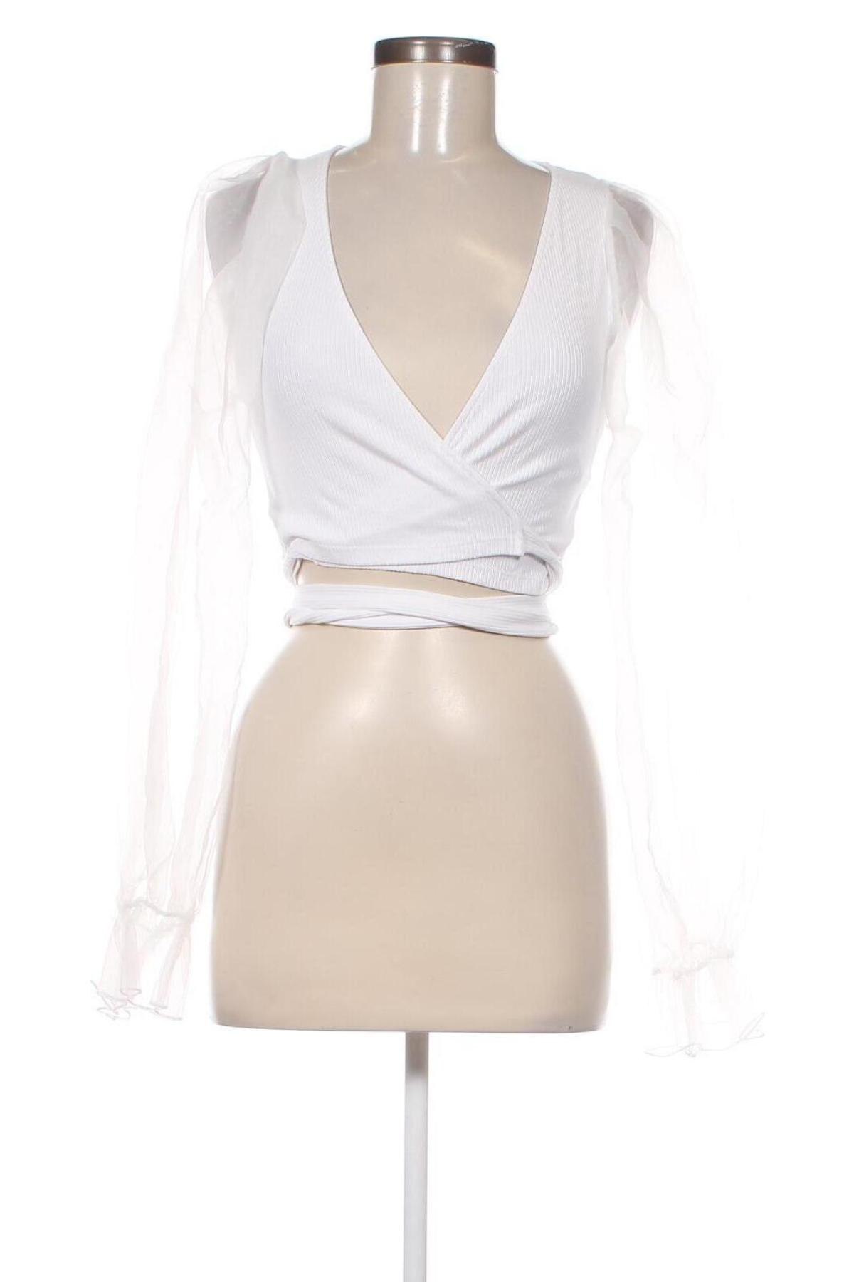 Γυναικεία μπλούζα Zara, Μέγεθος M, Χρώμα Λευκό, Τιμή 37,42 €