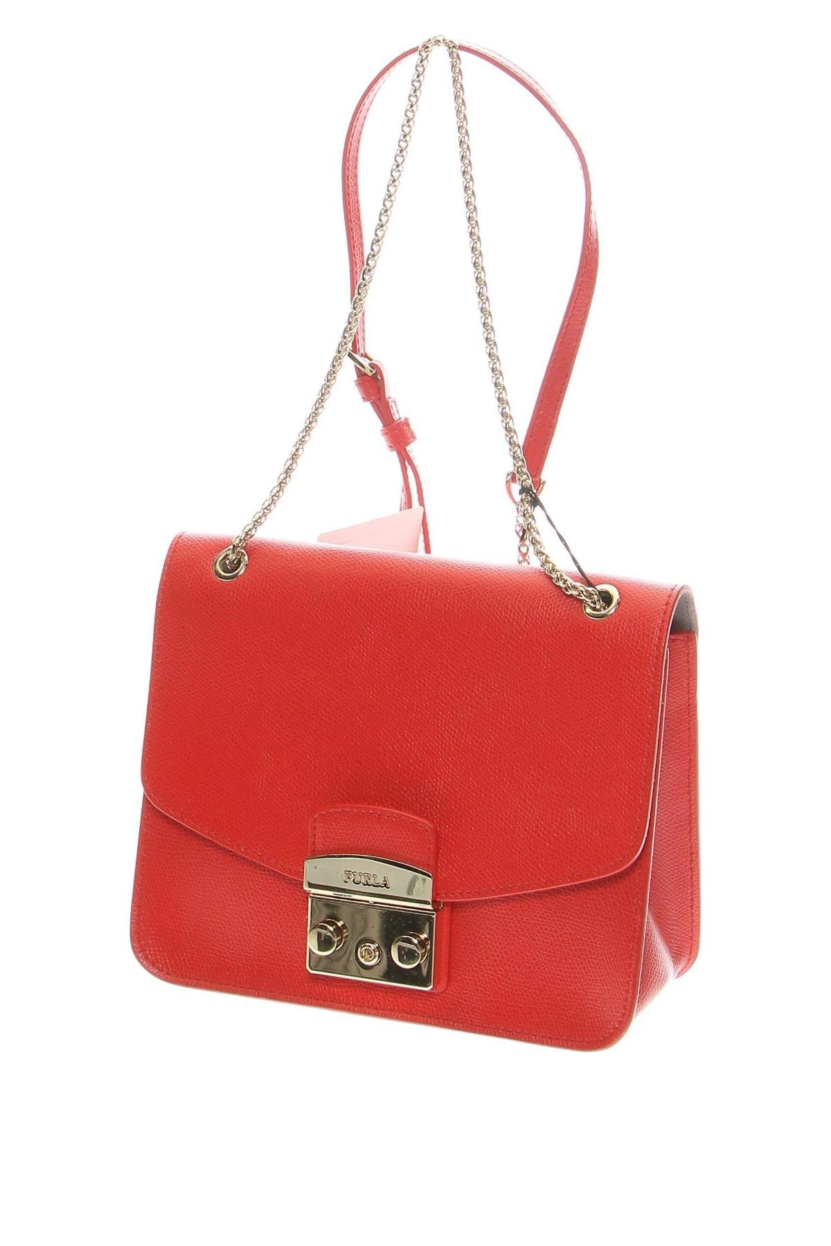 Дамска чанта Furla, Цвят Червен, Цена 585,65 лв.