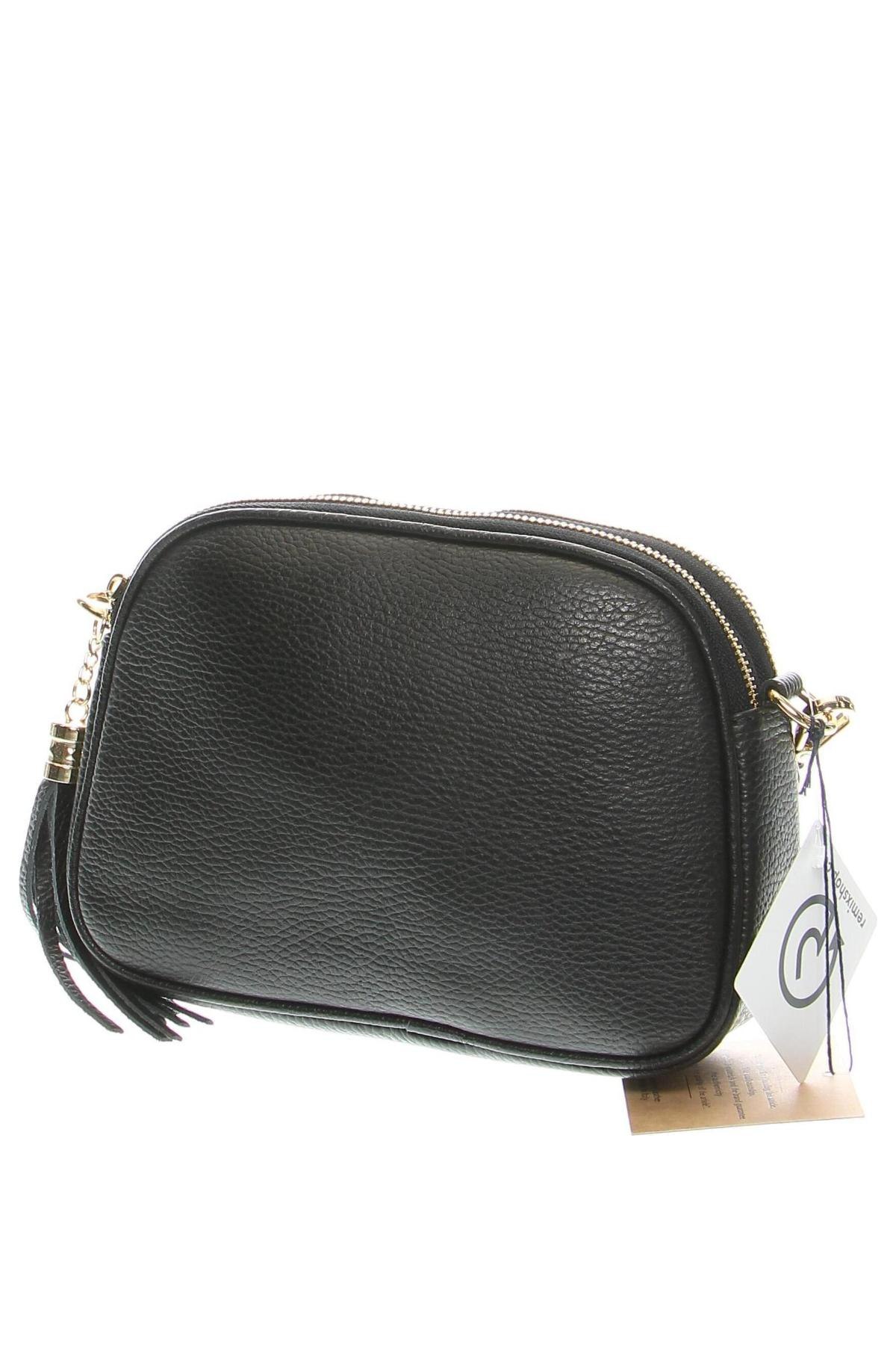 Дамска чанта Lia Biassoni, Цвят Черен, Цена 421,20 лв.