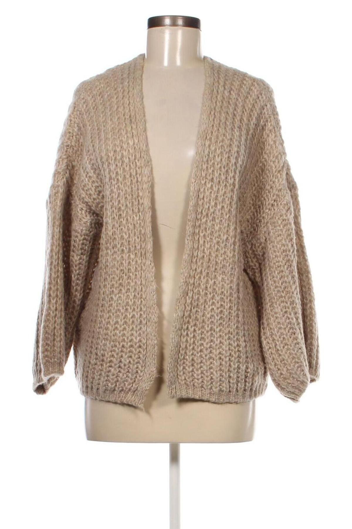 Damen Strickjacke, Größe L, Farbe Beige, Preis 8,07 €