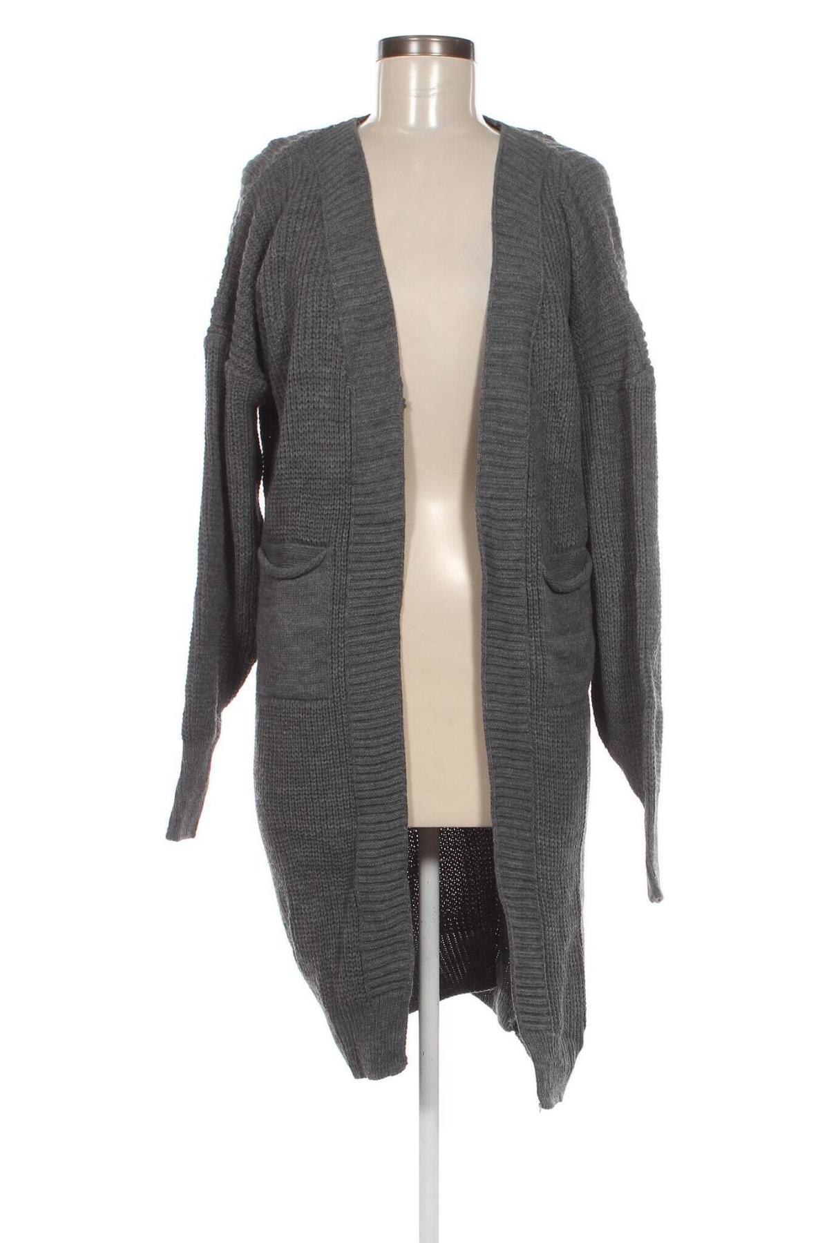 Damen Strickjacke, Größe L, Farbe Grau, Preis 6,49 €