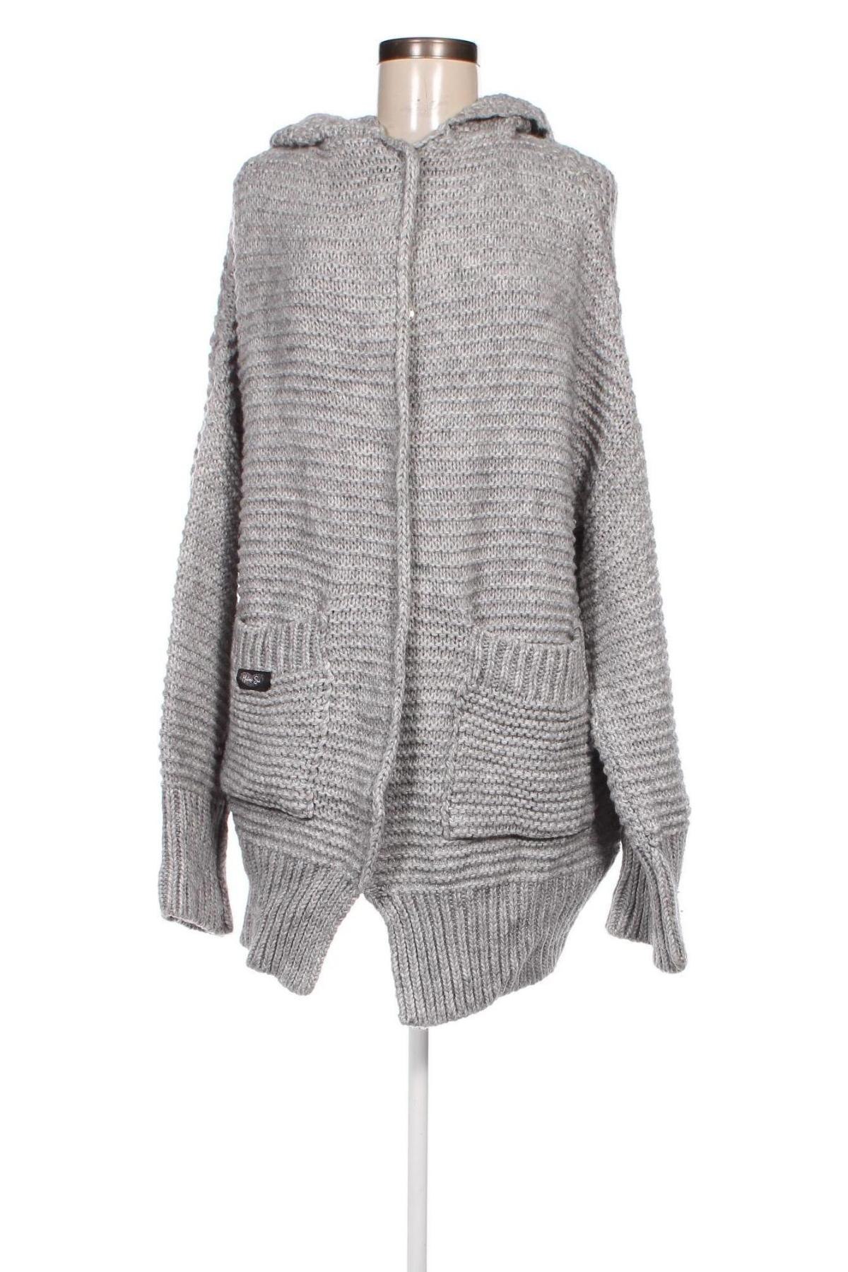 Damen Strickjacke, Größe L, Farbe Grau, Preis 7,49 €