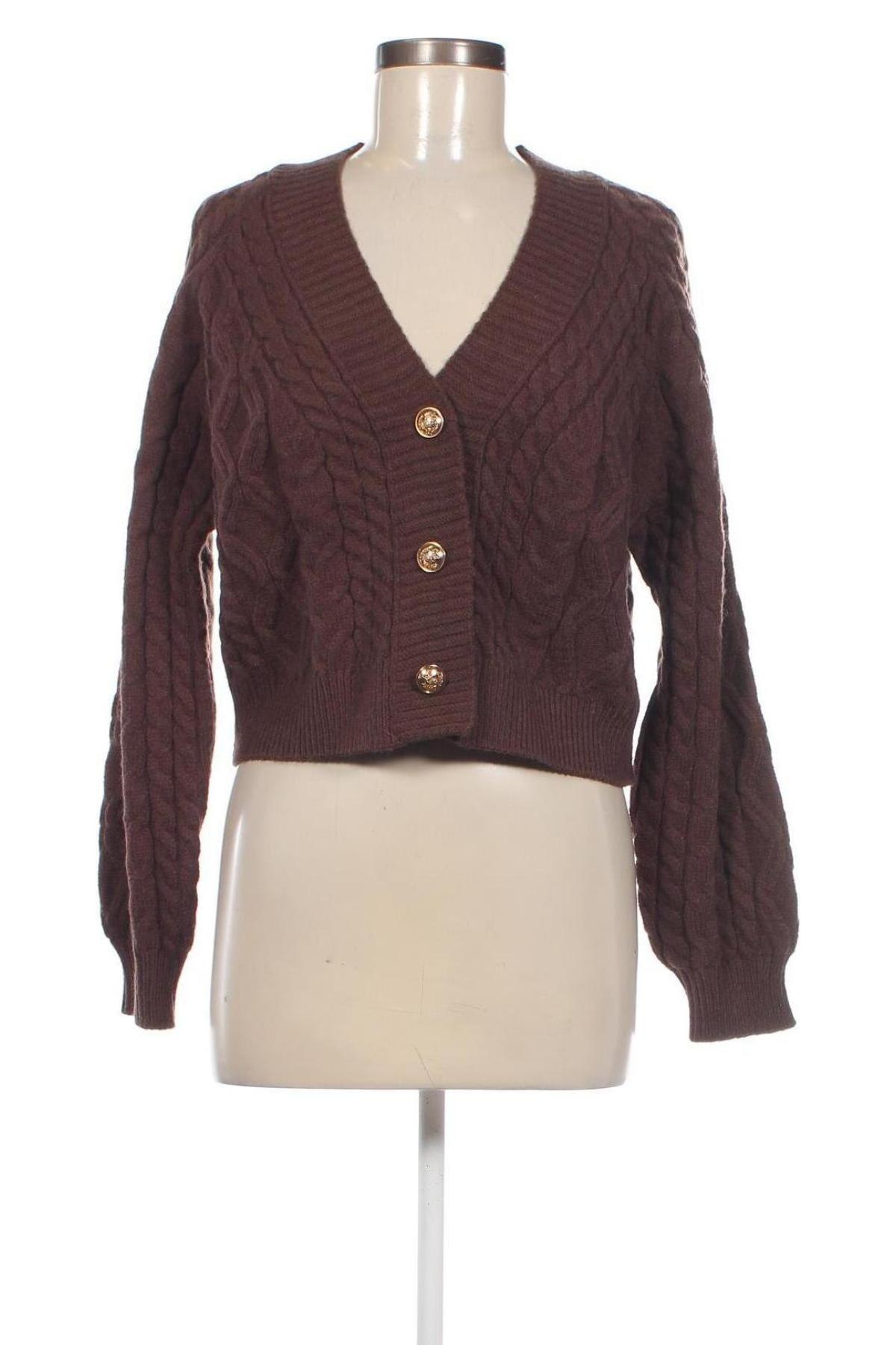 Cardigan de damă Amisu, Mărime M, Culoare Maro, Preț 28,99 Lei