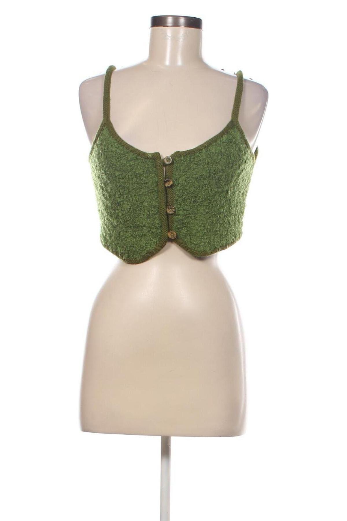 Cardigan de damă Chic, Mărime S, Culoare Verde, Preț 19,08 Lei