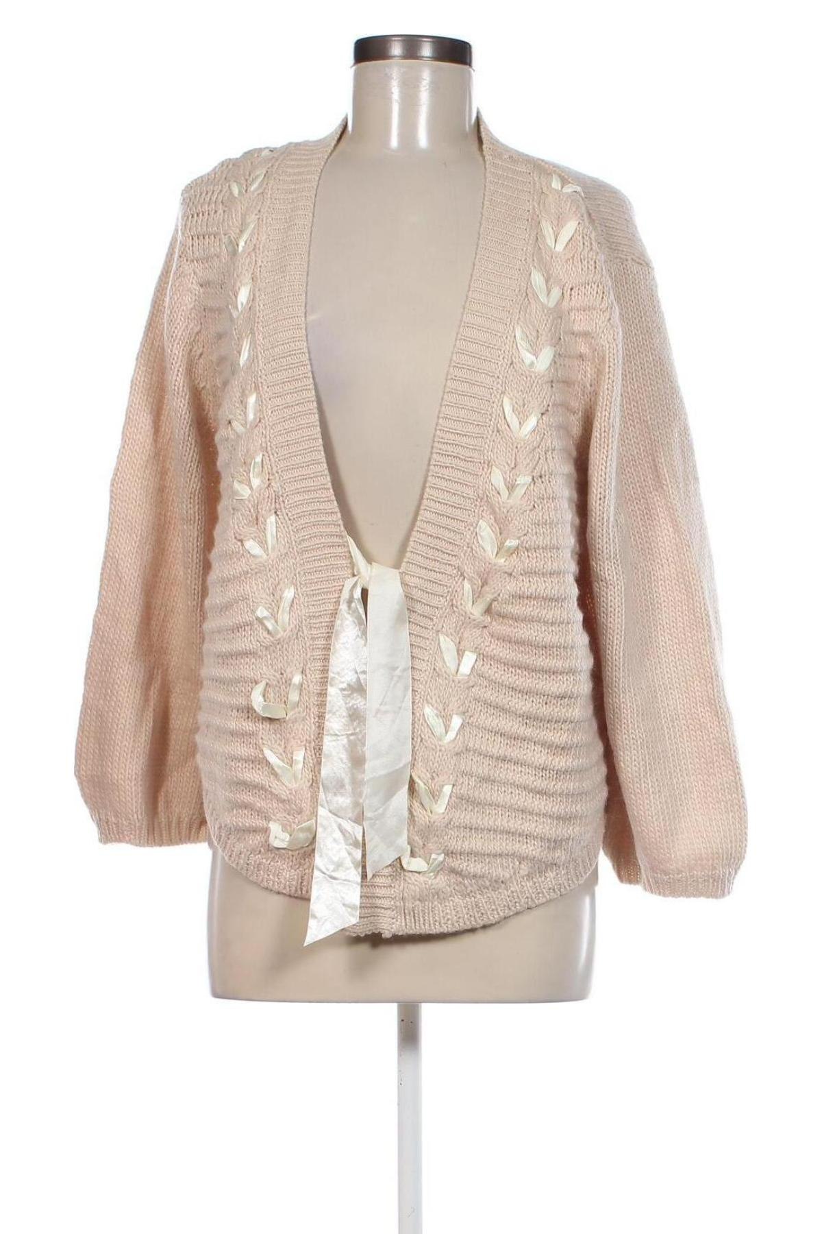 Cardigan de damă H&M, Mărime L, Culoare Bej, Preț 95,99 Lei