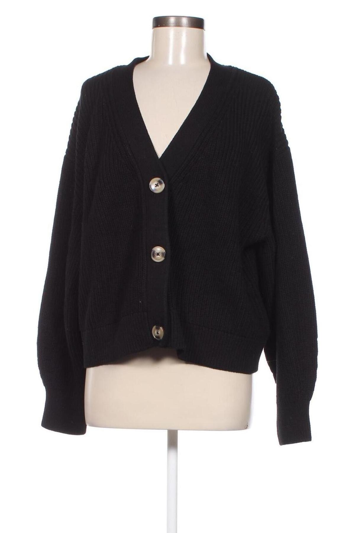 Cardigan de damă H&M, Mărime L, Culoare Negru, Preț 95,39 Lei