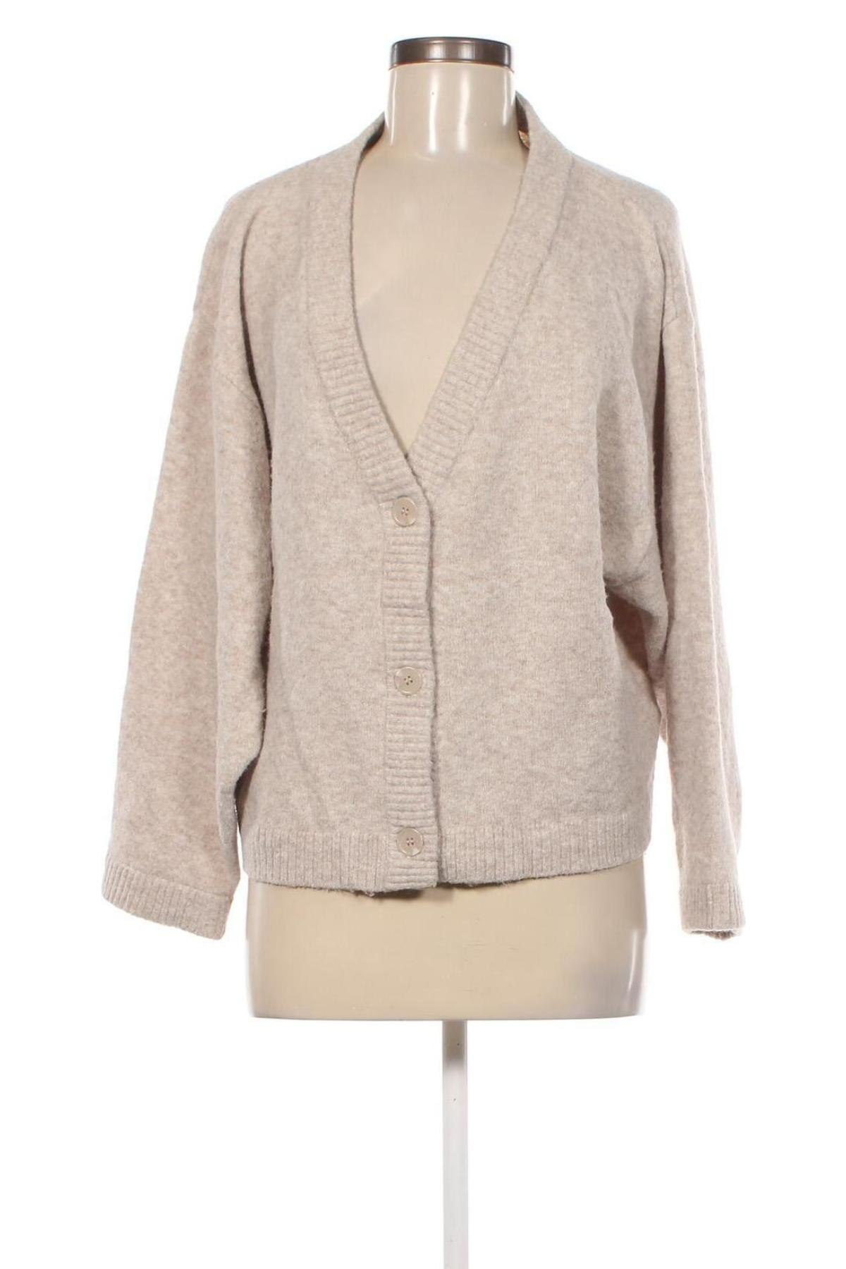 Cardigan de damă H&M, Mărime S, Culoare Bej, Preț 38,16 Lei