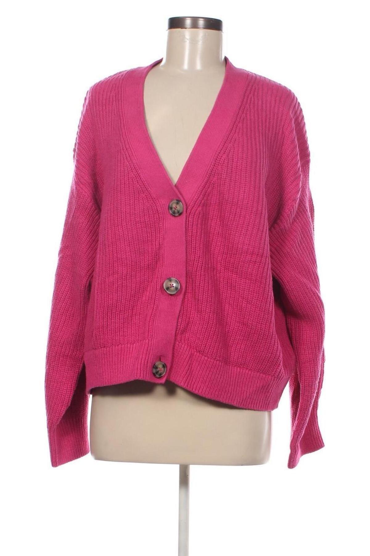 Γυναικεία ζακέτα H&M, Μέγεθος XL, Χρώμα Ρόζ , Τιμή 8,43 €