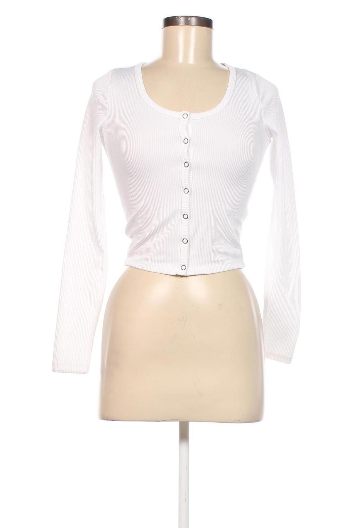Damen Strickjacke Hollister, Größe XS, Farbe Weiß, Preis 9,59 €