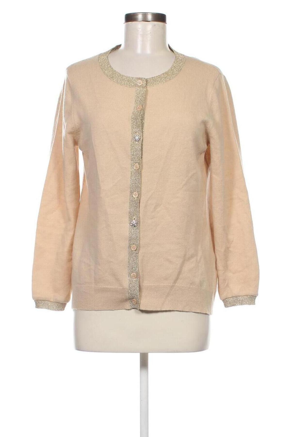 Damen Strickjacke Jeff, Größe L, Farbe Beige, Preis € 24,53