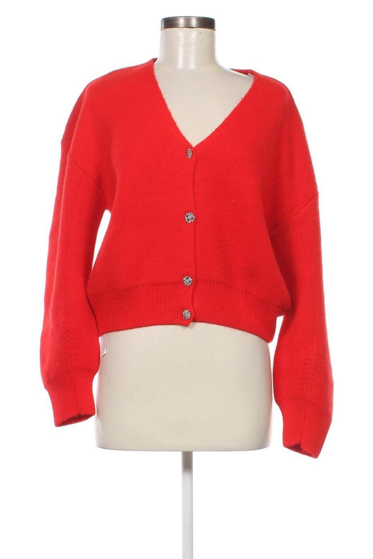 Damen Strickjacke Mango, Größe L, Farbe Rot, Preis € 31,96