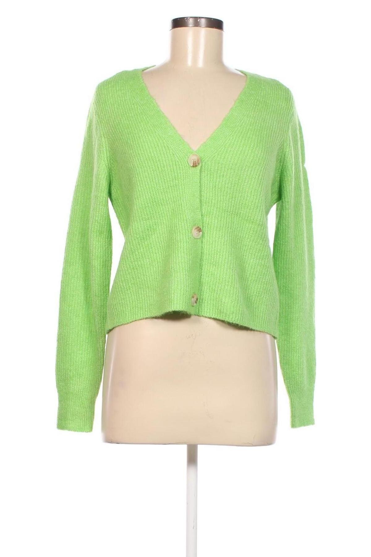 Cardigan de damă Pieces, Mărime S, Culoare Verde, Preț 81,58 Lei